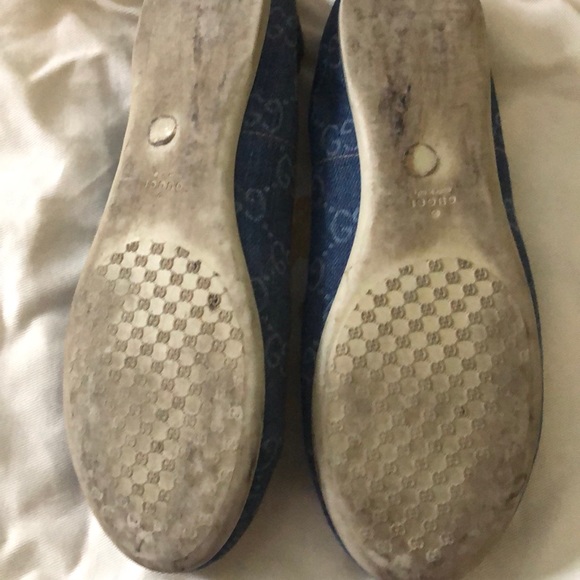 Authentic Gucci Gomma blue jean shoes sz 33 - Picture 4 of 5
